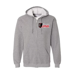 18600 gildan hoodie avec zip graphite cendre