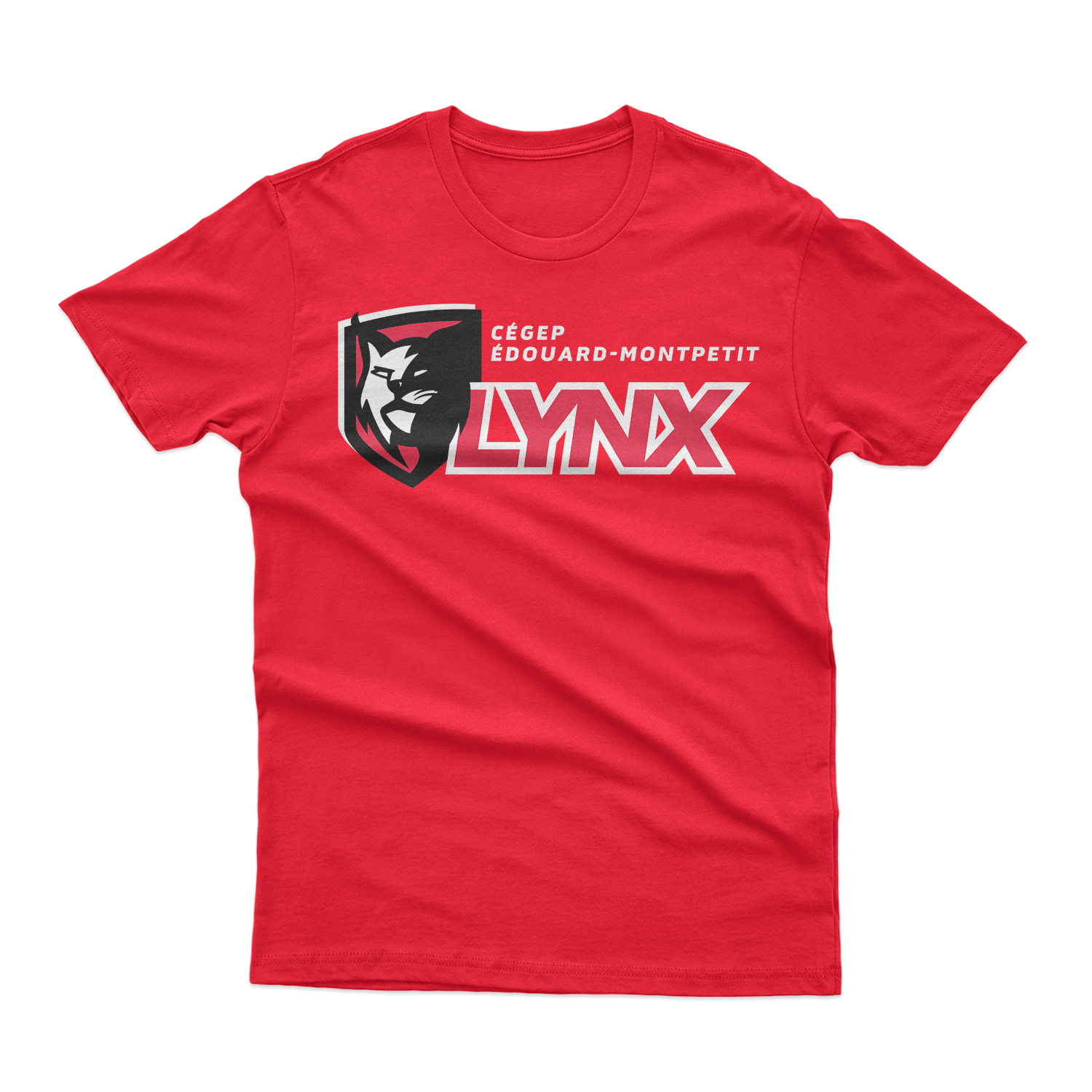 Lynx t shirt rouge