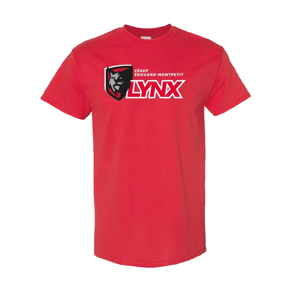 Lynx t shirt rouge