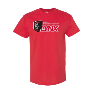 Lynx t shirt rouge